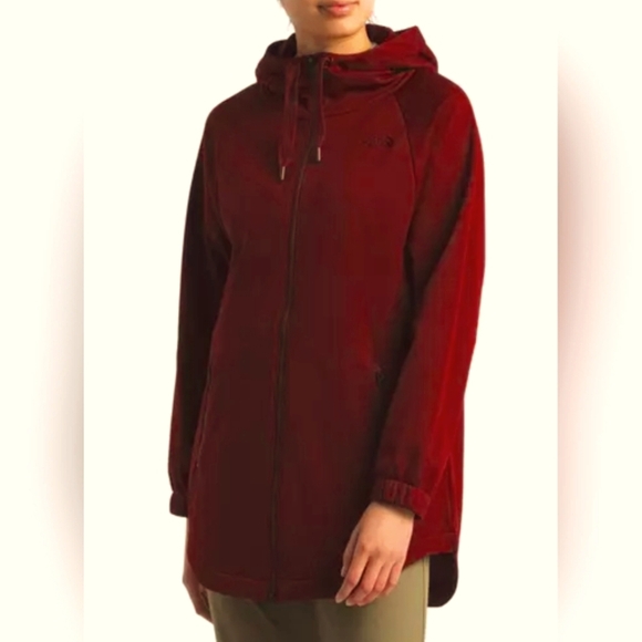 The North Face Jazzer Full Zip Extra Long Hoodie Size Medium in Oxblood Crimson - Picture 1 of 11